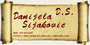 Danijela Šijaković vizit kartica